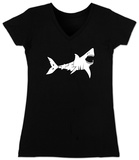 Women's: V-Neck- Shark 'Bite Me'