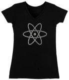 Buy Women's: V-Neck- Atom out of the Periodic Table at AllPosters.com
