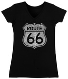 Buy Juniors: V-Neck- Route 66 at AllPosters.com