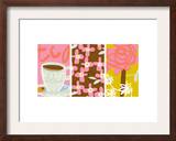 Tea Time Patterns Triptych