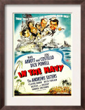 In the Navy, Dick Powell, the Andrews Sisters, Bud Abbott, Lou Costello on Midget Window Card, 1941