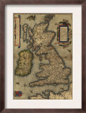 1570 Map of the British Isles. from Abraham Ortelius, Theatrvm Orbis Terrarvm