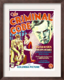 The Criminal Code, Phillips Holmes, Constance Cummings, Walter Huston on Window Card, 1931