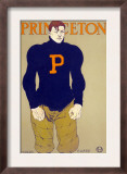 Portrait of Princeton Football Guard, Edward Penfield, Artist, 1907