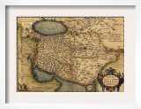 1570 Map of Persia, from Abraham Ortelius
