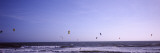 Kite Surfers Over The Sea, Waddell Beach, Waddell Creek, Santa Cruz County, California