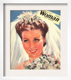 Woman, Wedding Weddings Marriages Bride Brides Magazine, UK, 1942