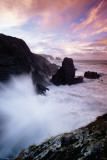 Ireland-Surf Pounding Rocky