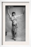 Belly Dancing, Woman in Belly-Dancing Costume Smoking and Holding Package of Cigarettes, 1900