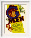 G-Men, Ann Dvorak, Margaret Lindsay, James Cagney on Window Card, 1935