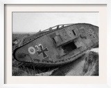 World War I, German Tank on the Hindenburg Line, 1918