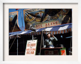 Carnival Barker, at the Vermont State Fair, by Jack Delano, Rutland, Vermont September 1941