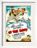 In the Navy, Dick Powell, the Andrews Sisters, Bud Abbott, Lou Costello on Midget Window Card, 1941