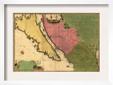 1720 Map of Baja California and Northwest Mexico, Showing California as an Island