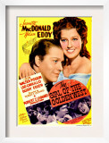 The Girl of the Golden West, Nelson Eddy, Jeanette Macdonald on Midget Window Card, 1938