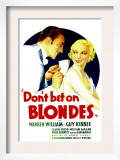 Don'T Bet on Blondes, Warren William, Claire Dodd on Midget Window Card, 1935