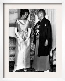 Jacqueline Kennedy, and Japanese Prime Minister Hayato Ikeda, at Japanese Embassy. June 22, 1961
