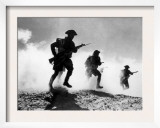 World War II, British Troops Advancing During the Battle of El Alamein, 1942