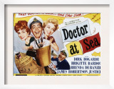 Doctor at Sea, Brigitte Bardot, Dirk Bogarde, Brenda De Banzie, James Robertson Justice, 1955
