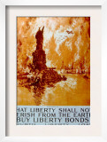 World War I American War Bonds Poster by Joseph Pennell, 1918
