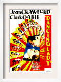 Dancing Lady, Clark Gable, Joan Crawford on Midget Window Card, 1933