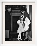 John F. Kennedy, Caroline Kennedy, Jacqueline Kennedy Holding John F. Kennedy Jr., January, 1961