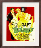 Bolero, George Raft, Carole Lombard on Window Card, 1934
