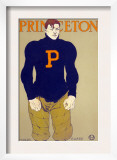 Portrait of Princeton Football Guard, Edward Penfield, Artist, 1907