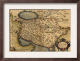 1570 Map of Persia, from Abraham Ortelius