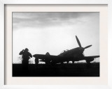World War II, a British Fighter Pilot Running Toward His Plane During the Battle of Britain, 1940