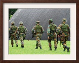Soldiers of the Belgian Army During a Mout Training