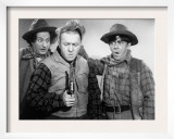 The Three Stooges in Western Garb for One of their Columbia Shorts, 1940s