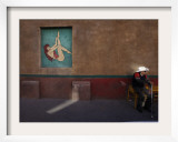 Elderly Man Sits Near the US/Mexican Border before Legally Crossing on Foot from Nogales to Arizona