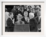 Chief Justice Warren Burger Administers the Oath of Office to Ronald Reagan, January 20, 1981