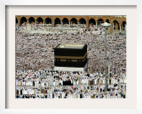 Muslim Pilgrims Performing the Hajj, at the Afternoon Prayers Inside the Grand Mosque, Mecca