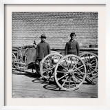 The Civil War, Richmond, Virginia, Confederate Brass Mountain Howitzers, from Glass Negative, 1865
