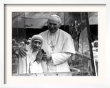 Pope John Paul II Holds His Arm Around Mother Teresa