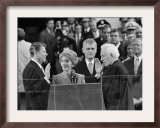 Chief Justice Warren Burger Administers the Oath of Office to Ronald Reagan, January 20, 1981