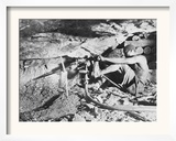 Buy A South African Miner Drives a Drill into Veins of Gold Ore on the South African Rand at AllPosters.com