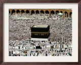 Muslim Pilgrims Performing the Hajj, at the Afternoon Prayers Inside the Grand Mosque, Mecca