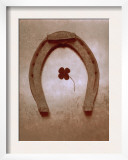 Buy Lucky Horse Shoe on Dusty Rose Metallic I at AllPosters.com