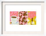 Tea Time Patterns Triptych