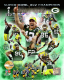 Green Bay Packers Super Bowl XLV Champions PF Gold Composite