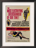 Witness for the Prosecution, Tyrone Power, Charles Laughton, Marlene Dietrich, 1957