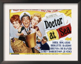 Doctor at Sea, Brigitte Bardot, Dirk Bogarde, Brenda De Banzie, James Robertson Justice, 1955