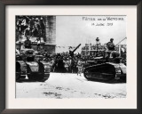 World War I, Post War Victory Parade in Paris, France, July 14, 1919