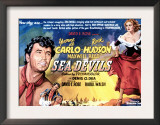 Sea Devils, First and Fourth Rock Hudson, Yvonne De Carlo, 1953