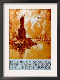 World War I American War Bonds Poster by Joseph Pennell, 1918