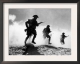 World War II, British Troops Advancing During the Battle of El Alamein, 1942