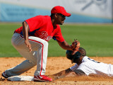 Philadelphia Phillies v New York Yankees, TAMPA, FL - FEBRUARY 26: Josh Barfield and Eduardo Nunez